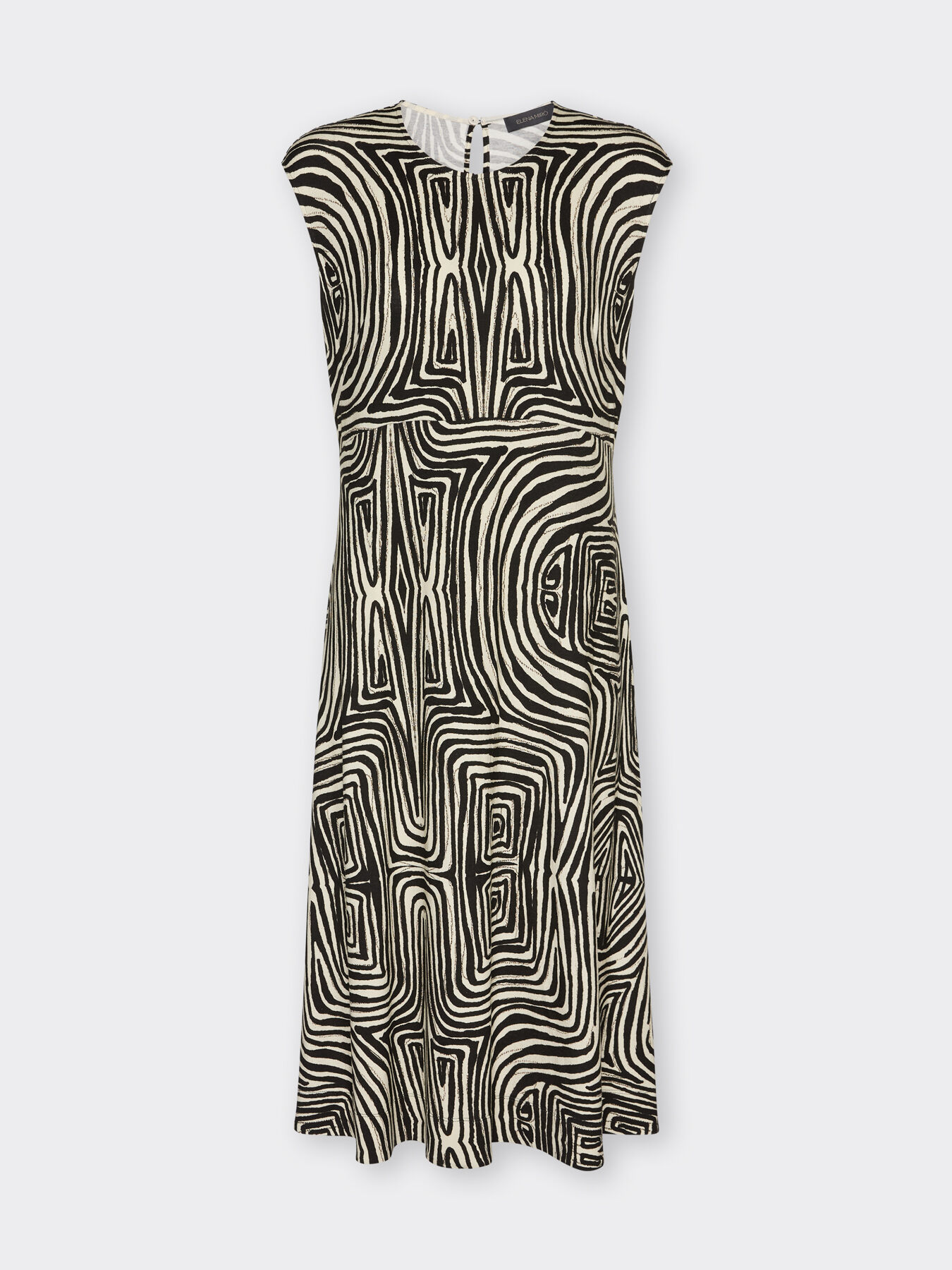 Printed jersey dress image number 4