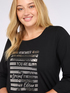 T-shirt with glittery motivational quote image number 3
