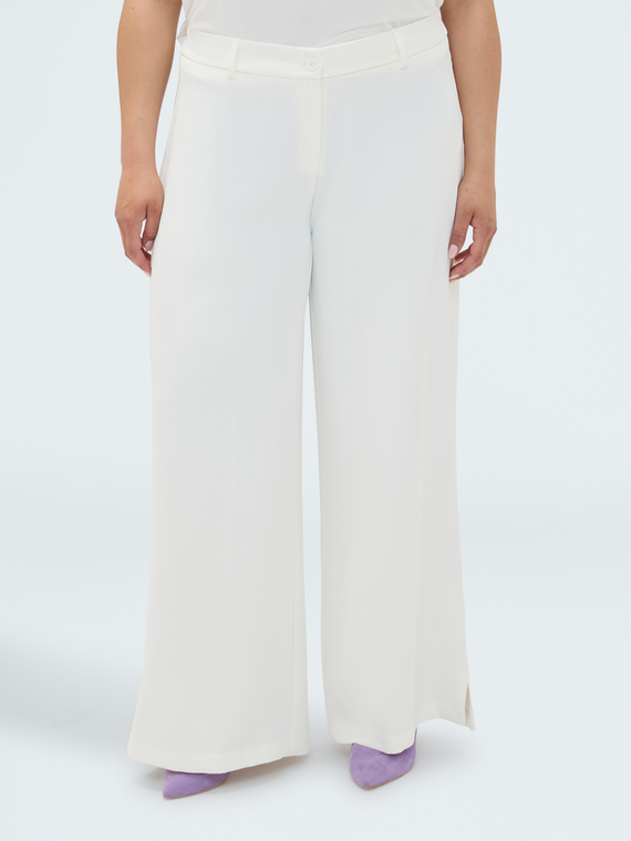 Wide-Leg-Hose aus flie&szlig;endem Stoff