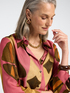 Camicia ampia in viscosa stampata image number 3