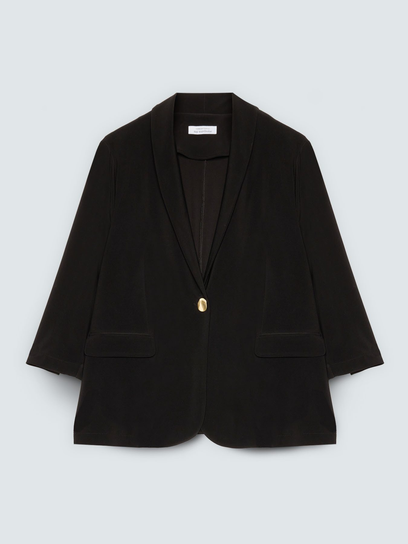 Blazer de punto con mangas de tres cuartos image number 4