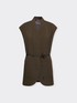 Sleeveless blazer in stretch cady image number 4