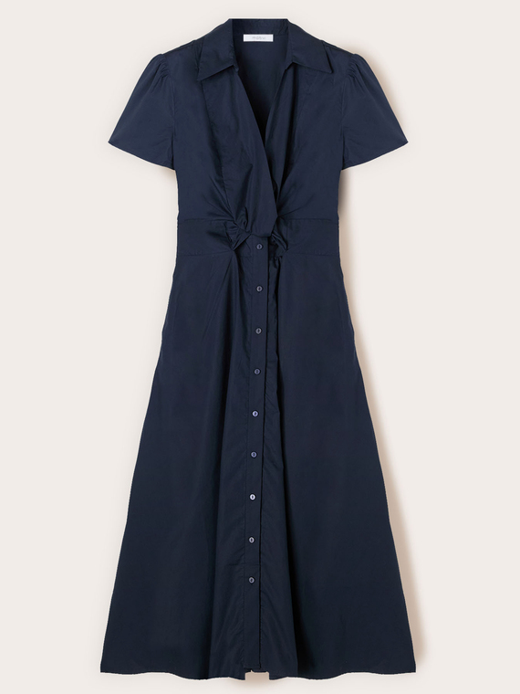 Rochie chemisier midi din poplin
