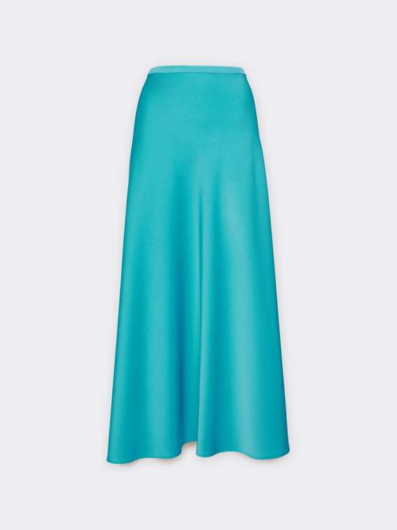 Satin long skirt