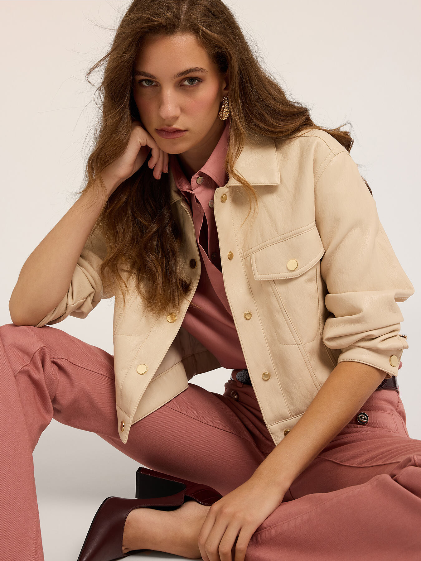 Coated fabric jacket image number 2