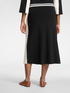 Jupe fourreau colour block en viscose image number 1