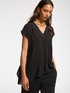 Langes T-Shirt mit Spitzen am Saum image number 0