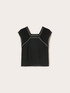 Embroidered fluid blouse image number 4