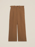 Cotton blend drill palazzo pants image number 4