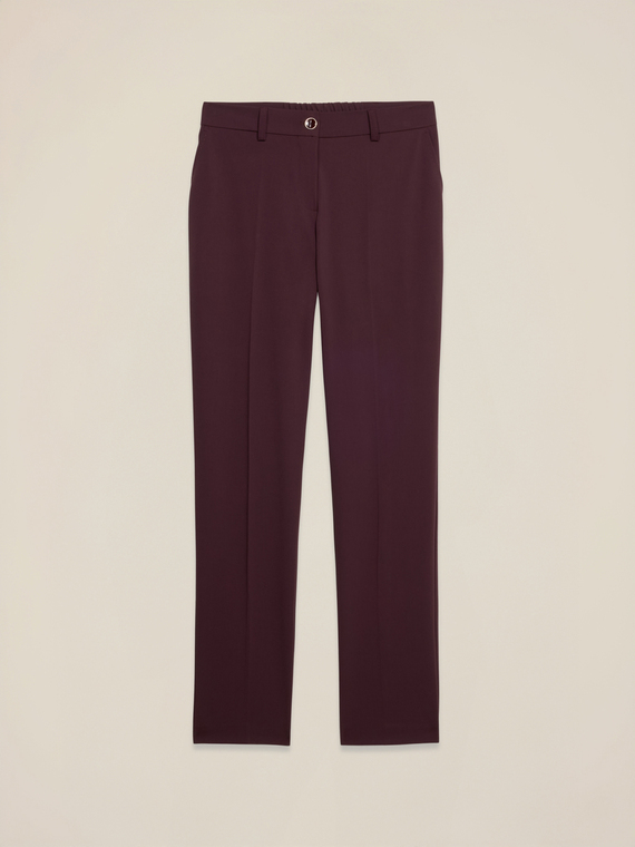 Palazzo pants in viscose blend flannel