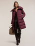 Long down jacket with wide collar image number 0