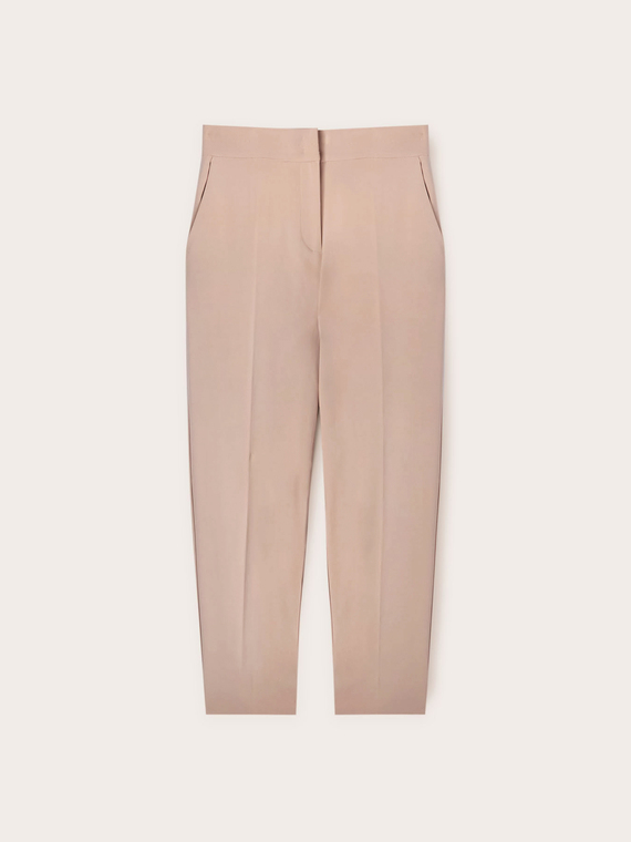 Pantaloni regular a vita alta