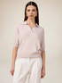 Lurex knit polo shirt image number 1