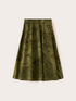 Midi flared skirt with botanical print image number 4