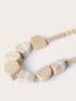 Collana girocollo con perline in legno image number 1