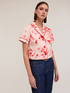 Short shirt with chinè pattern image number 2