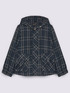 Giacca jacquard a quadri con cappuccio image number 4