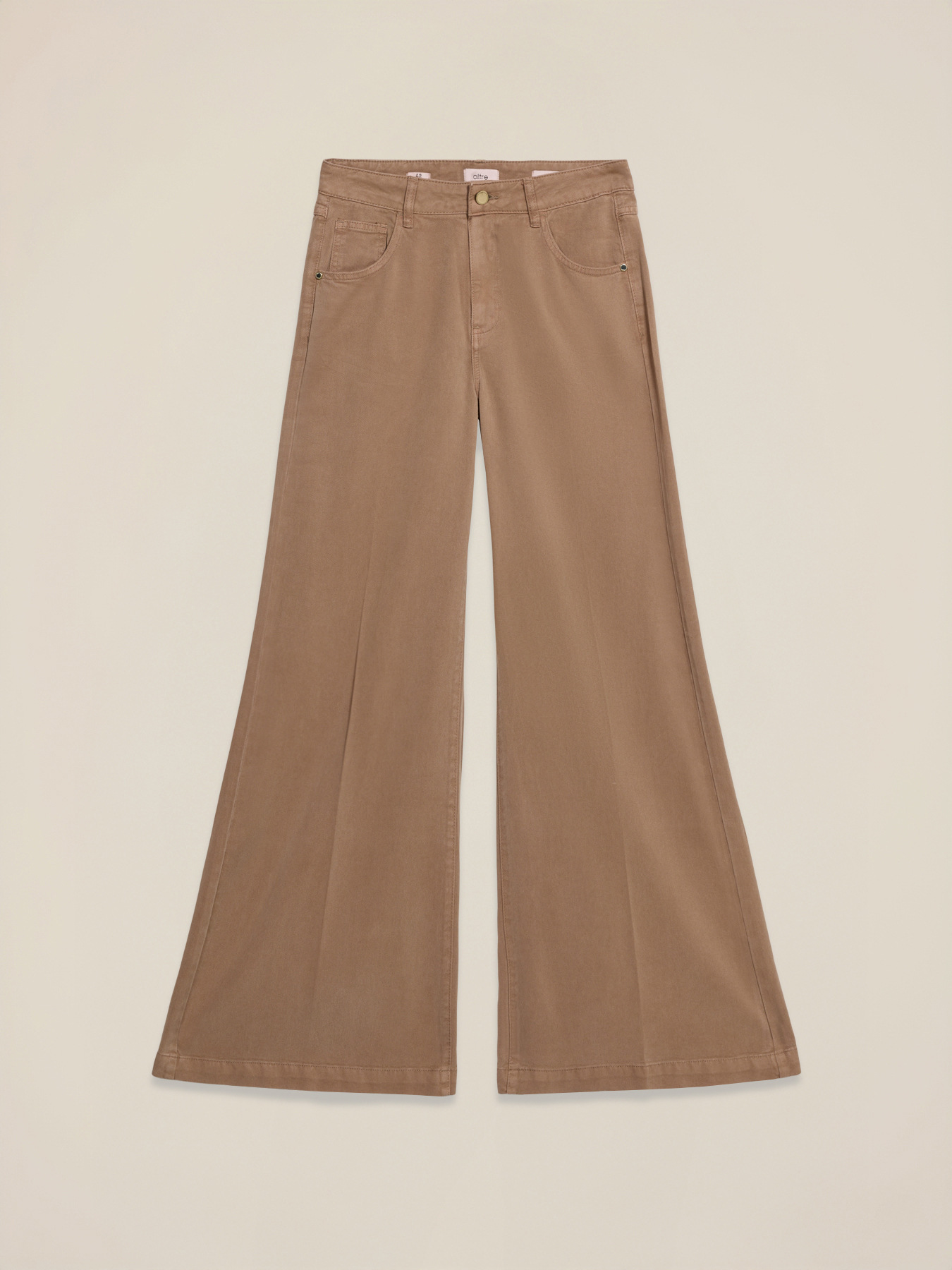 Pantalon palazzo en tencel image number 4