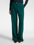 Stretch crepe fabric trousers image number 2