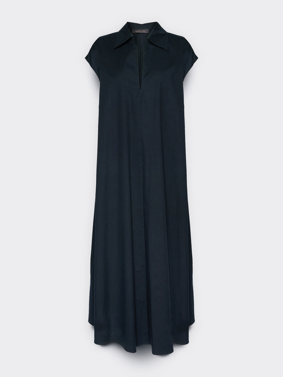 Flared dress with collar