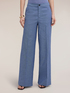 Wide-leg trousers in linen blend image number 2