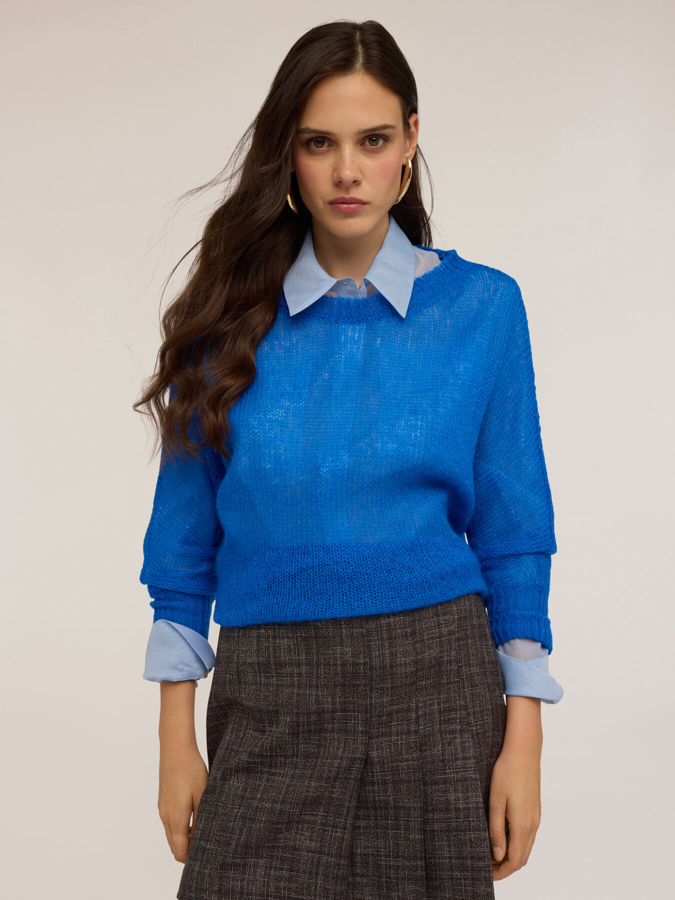 Oversized mohair blend sweater image number 3