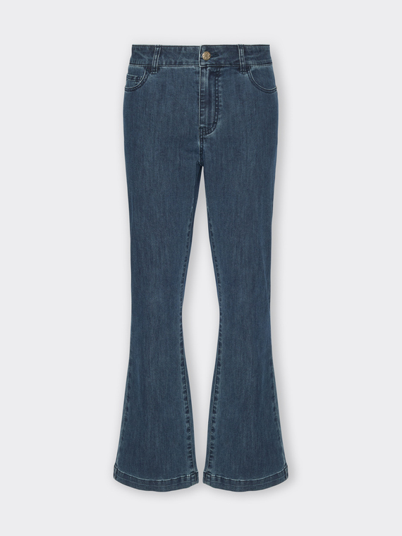 Jeans mit 5 Taschen, Kick-Flare-Schnitt