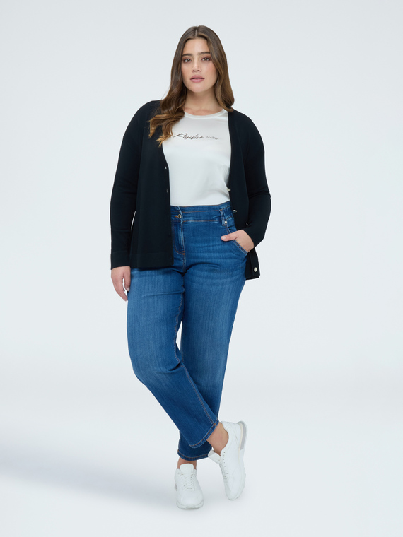 Jeans Balloon Waschung blau Washed-Effekt