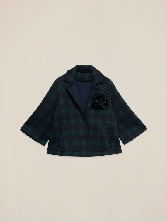 Cappa in scuba con spilla