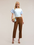 T-shirt with embroidered sleeves image number 2