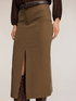 Bodycon skirt with front slit image number 3