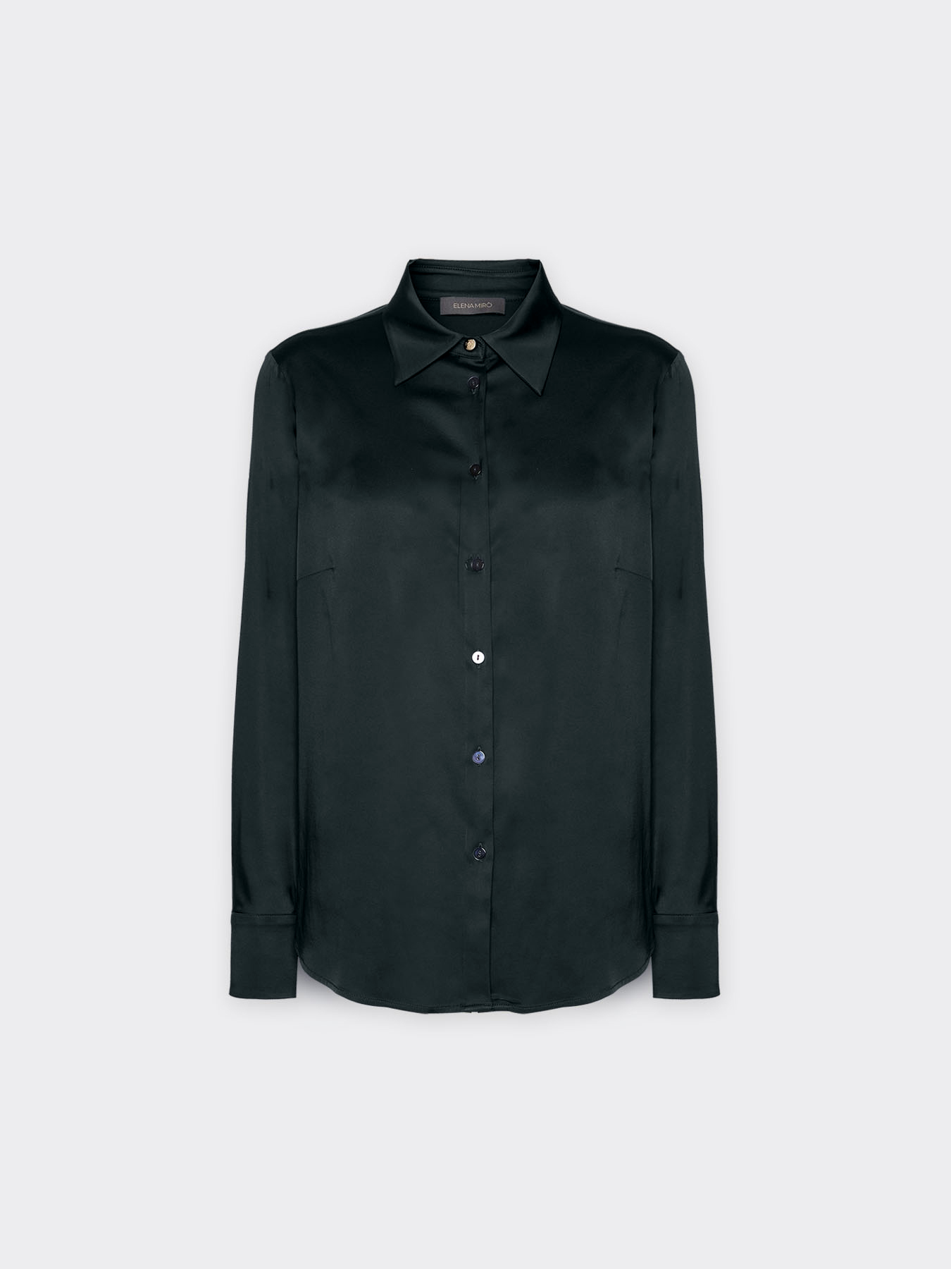 Camicia in raso stretch image number 4