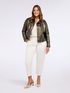 Biker jacket with stretch fabric inserts image number 0