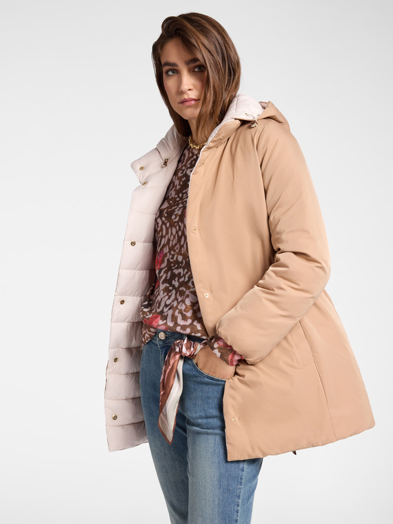 Piumino reversibile in nylon antigoccia