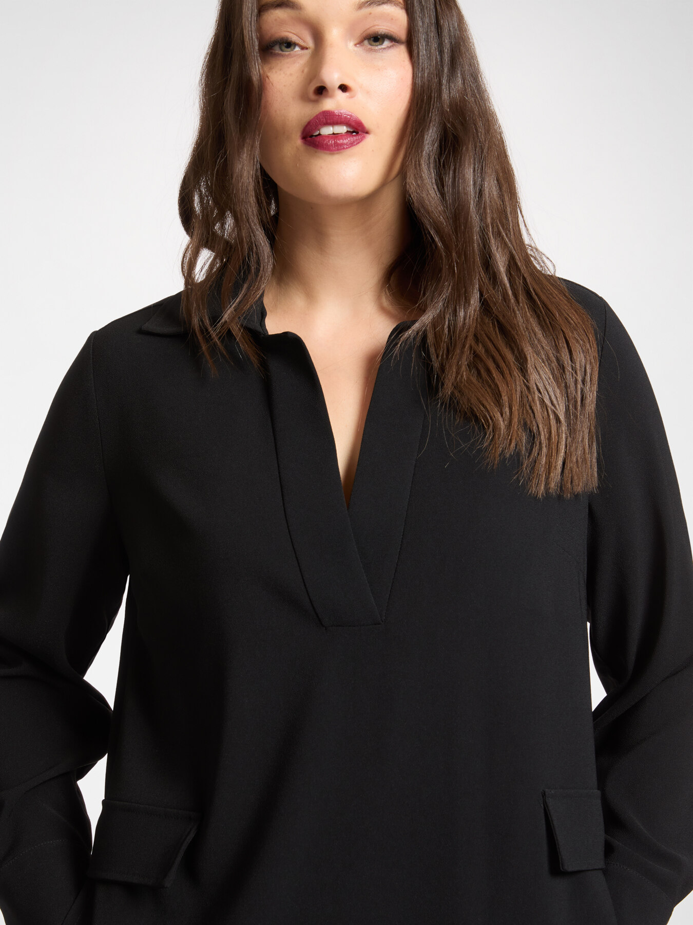 Kleid aus Stretch-Cady image number 3