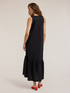 Maxi dress con balza in cotone image number 1