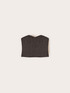 Top bustier in yarn-dyed polyviscose image number 4