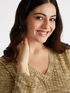 Melierter Pullover mit V-Ausschnitt image number 4