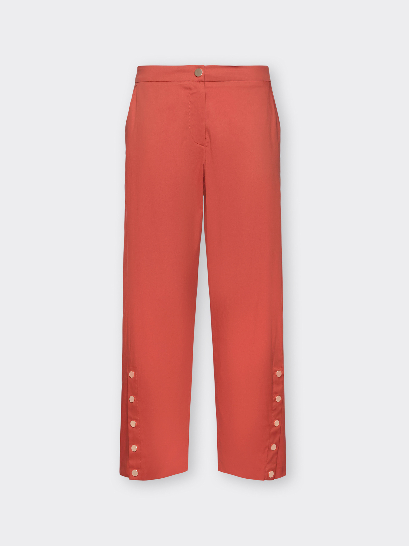 Hose aus Gabardine mit Kn&ouml;pfen image number 4