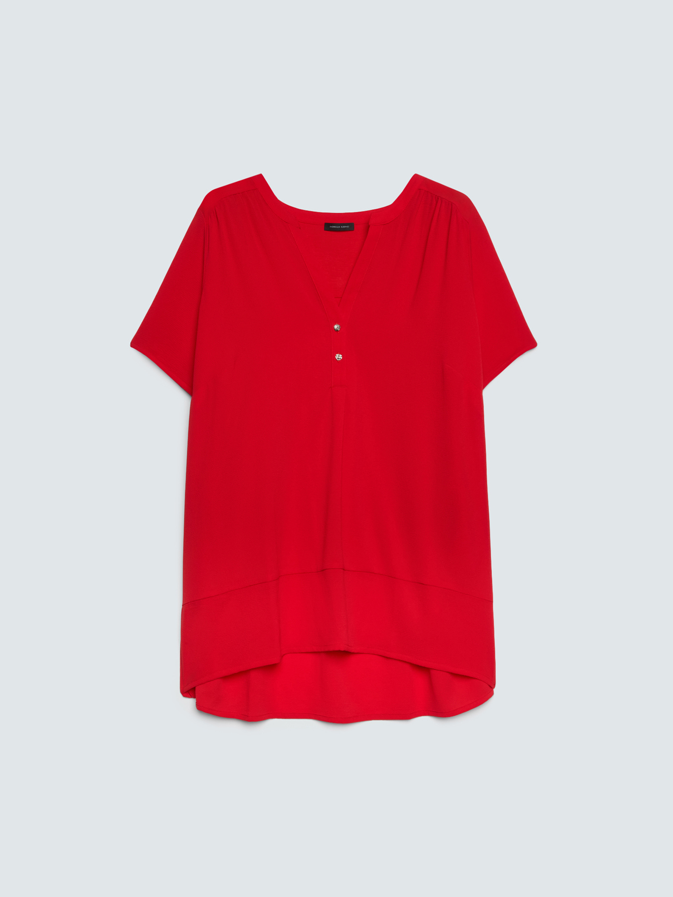 T-Shirt aus Lyocell-Mischung mit Kn&ouml;pfen image number 4