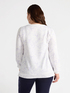 Sweat-shirt à fleurs avec inscription image number 1