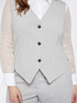 Lurex pinstriped waistcoat image number 2