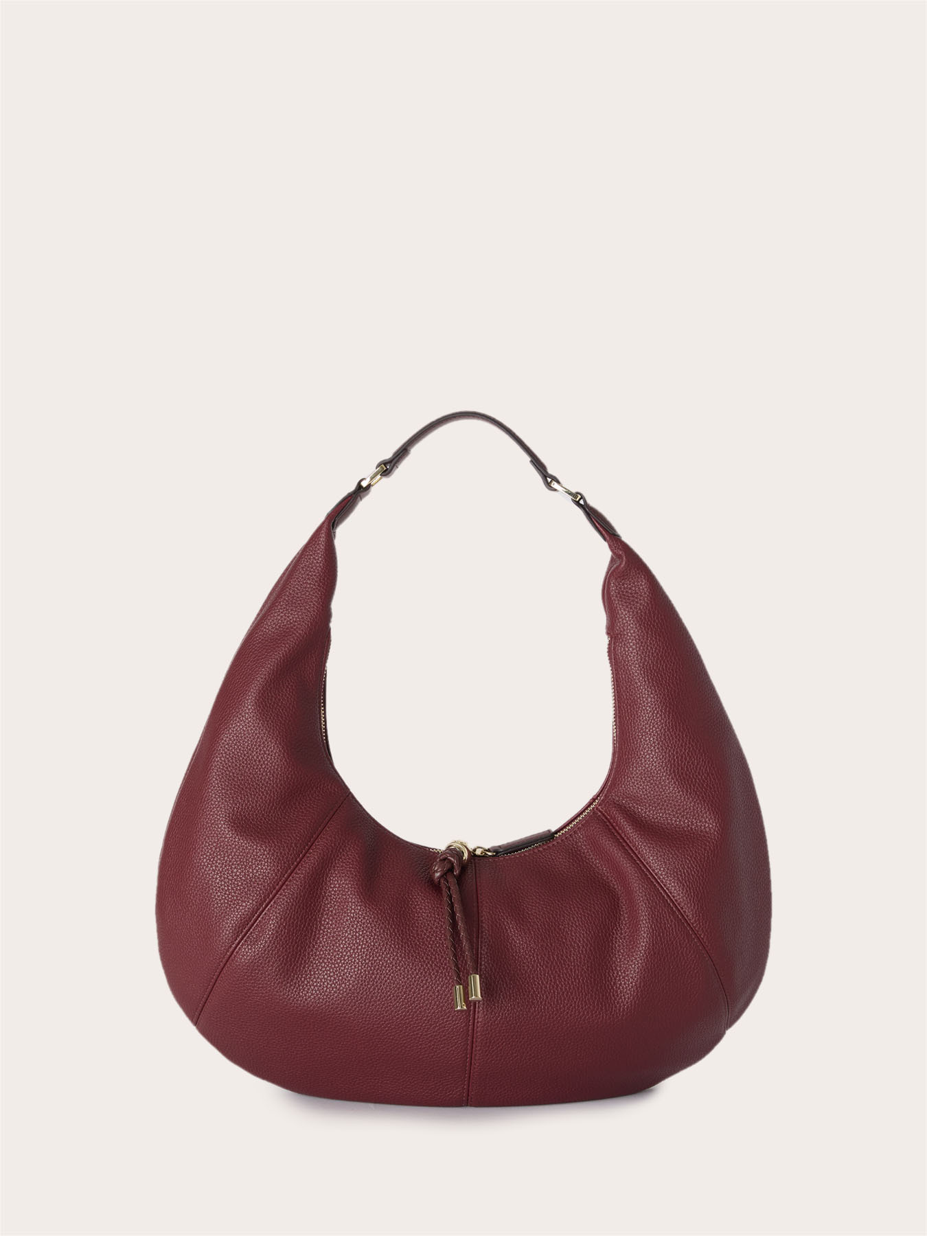 Hobo shoulder bag with tassels image number 1