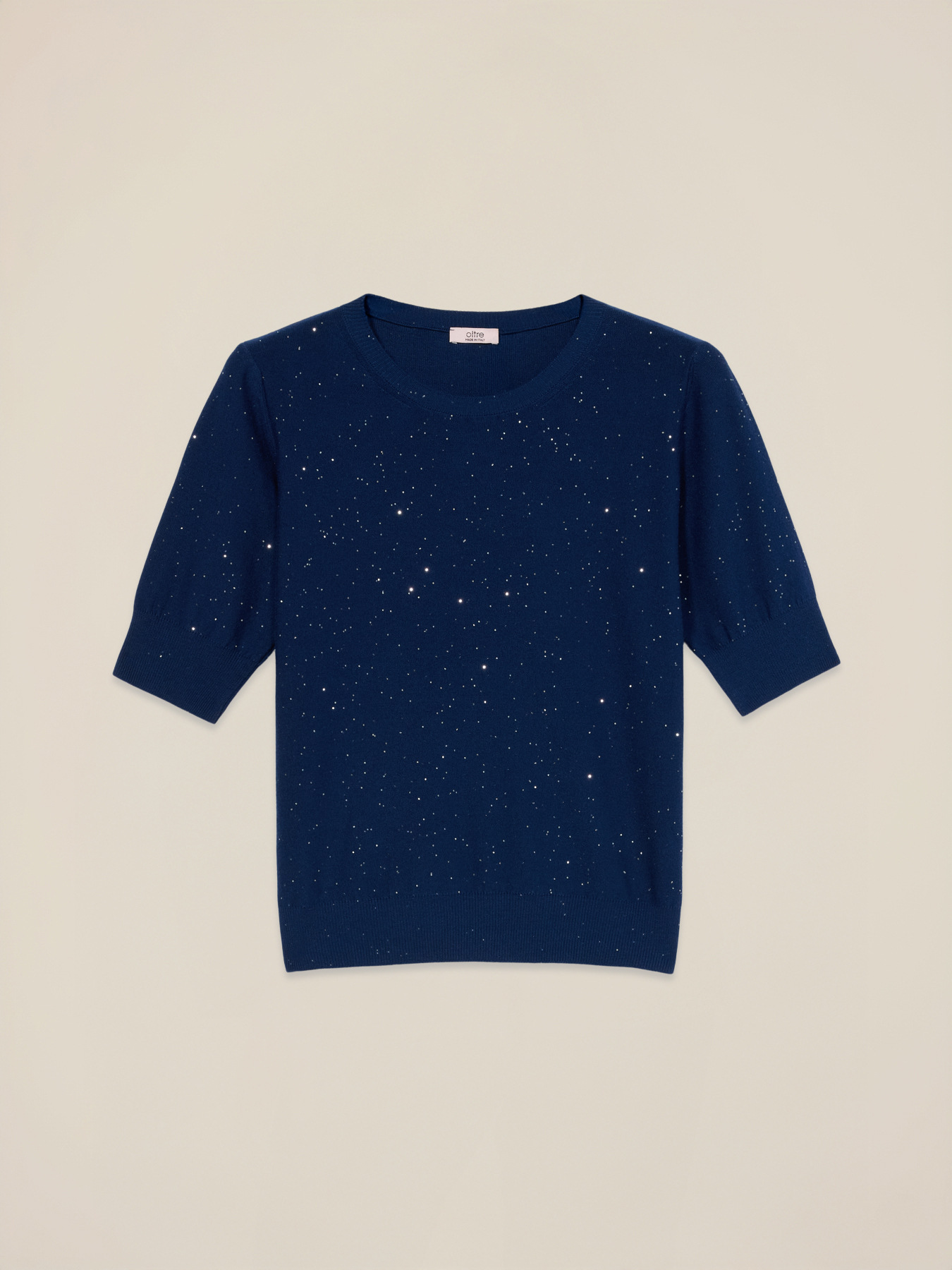 Viskosemischpullover mit Pailletten image number 3