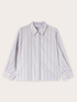 Camicia boxy a righe image number 4