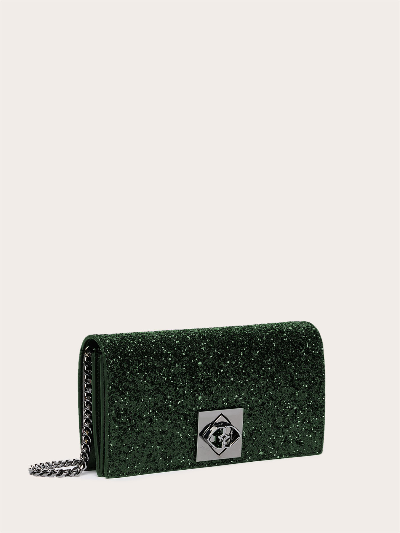 Glitter-coated fabric Wallet Bag image number 3