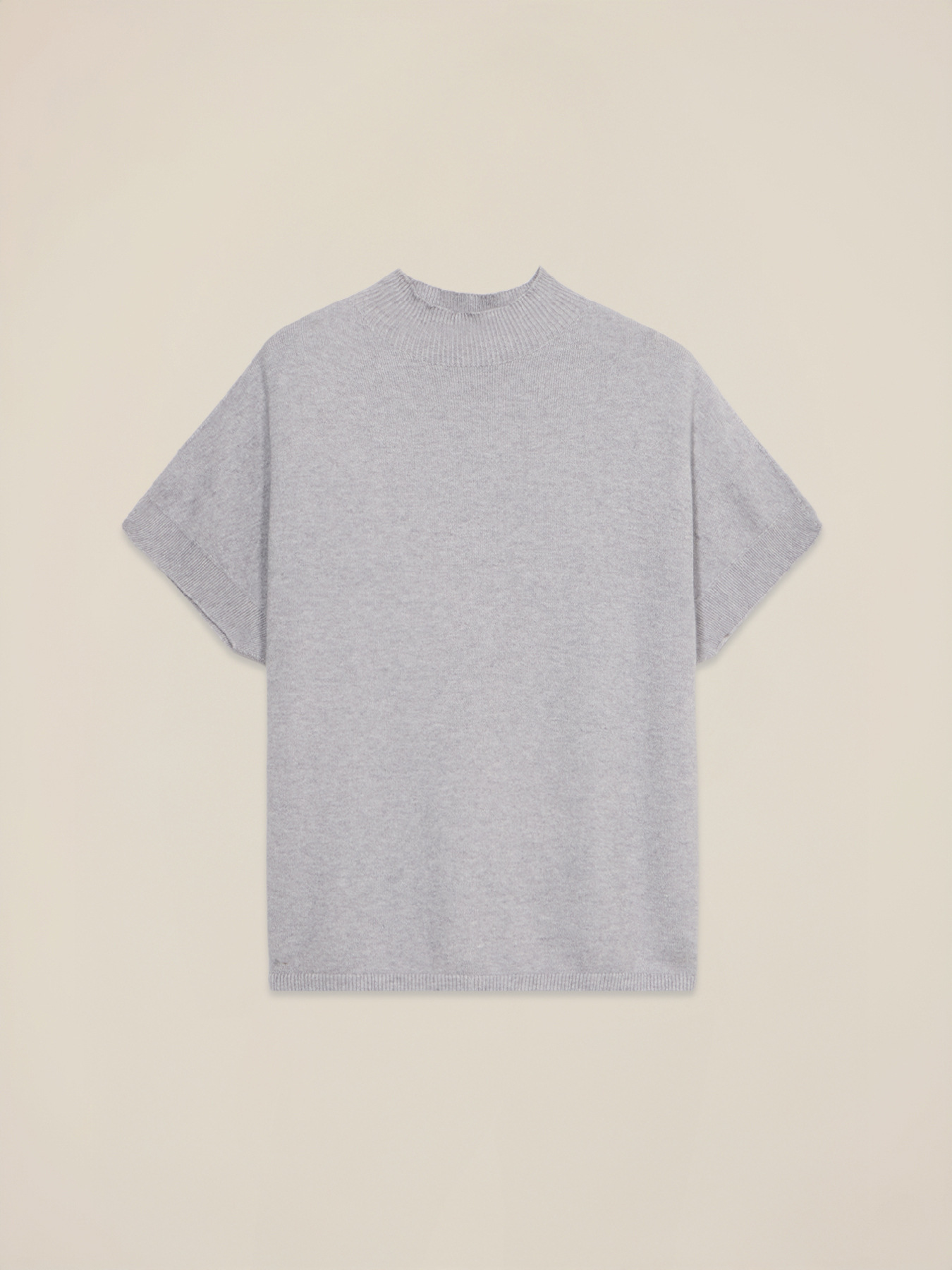 Rollkragenpullover mit kurzen Ärmeln image number 3