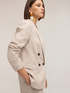 Doppelreihiger Blazer aus Leinen image number 3