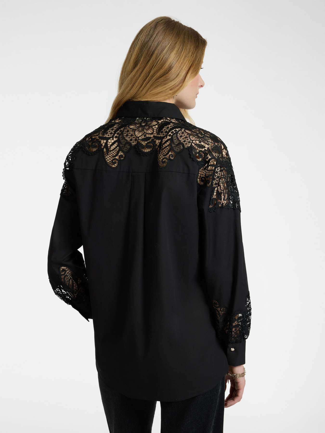 Camicia con pizzo image number 1