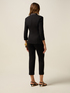 Double-breasted blazer with covered buttons image number 1